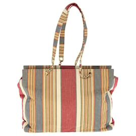 Chanel-CHANEL Chain Shoulder Bag Canvas Multicolor CC Auth bs10574-Multiple colors