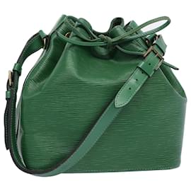 Louis Vuitton-Bolsa de ombro LOUIS VUITTON Epi Petit Noe verde M44104 Autenticação de LV 63216-Verde