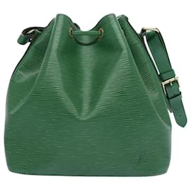 Louis Vuitton-LOUIS VUITTON Epi Petit Noe Shoulder Bag Green M44104 LV Auth 63216-Green