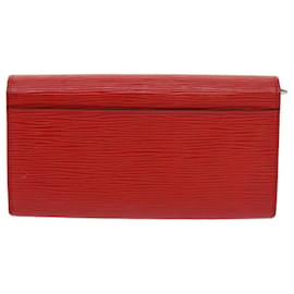 Louis Vuitton-LOUIS VUITTON Epi Portefeiulle Sarah Long Wallet Red M60723 LV Auth hk1001-Red