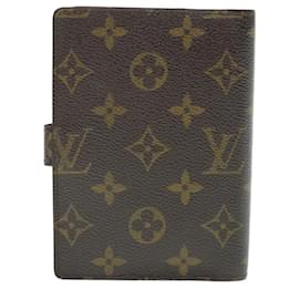 Louis Vuitton-LOUIS VUITTON Monogram Agenda PM Day Planner Cover R20005 LV Auth 63238-Monogram