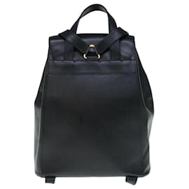 Céline-CELINE Macadam Zaino Pelle Nero Auth hk993-Nero