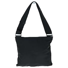 Prada-PRADA Shoulder Bag Nylon Black Auth hk1029-Black
