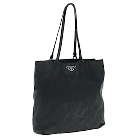 Prada-PRADA Tote Bag Nylon Black Auth 62774-Black