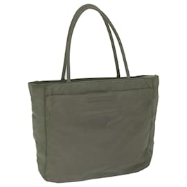 Prada-PRADA Tote Bag Nylon Gray Auth ar11176b-Grey