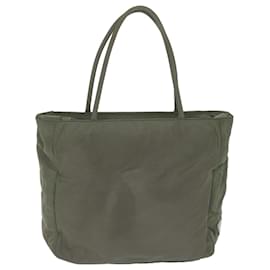 Prada-PRADA Tote Bag Nylon Gray Auth ar11176b-Grey