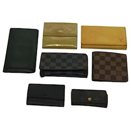 Louis Vuitton-LOUIS VUITTON Damier Ebene Epi Taiga Key Case Wallet 7Set LV Auth bs10455-Other