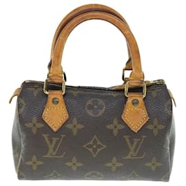 Louis Vuitton-LOUIS VUITTON Monogram Mini Speedy Hand Bag M41534 LV Auth 63155-Monogram