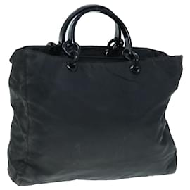 Prada-PRADA Hand Bag Nylon Black Auth 63029-Black