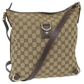 Gucci-GUCCI GG Canvas Shoulder Bag Beige 131326 auth 62837-Beige