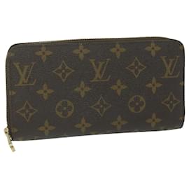 Louis Vuitton-LOUIS VUITTON Portafoglio con zip con monogramma Portafoglio lungo M42616 LV Aut 62892-Monogramma