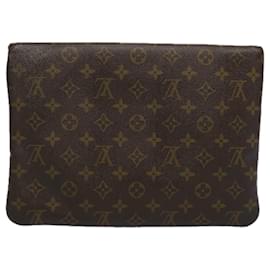 Louis Vuitton-LOUIS VUITTON Monogram Pochette Priant Clutch Bag M51805 LV Auth 62402-Monogram