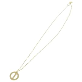 Christian Dior-Christian Dior Collar metal Oro Autenticación5521-Dorado