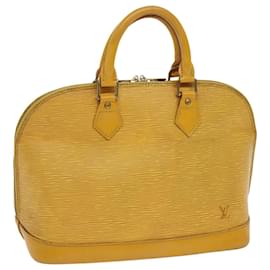 Louis Vuitton-LOUIS VUITTON Epi Alma Handtasche Tassili Gelb M52149 LV Auth 63105-Andere