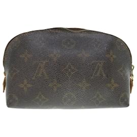 Louis Vuitton-LOUIS VUITTON Monogram Pochette Cosmetic PM Cosmetic Pouch M47515 Autenticação de LV 63007-Monograma