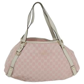 Gucci-GUCCI GG Canvas Shoulder Bag Pink 130736 auth 62839-Pink