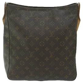 Louis Vuitton-Bolsa de ombro M LOUIS VUITTON Monogram Looping GM51145 Autenticação de LV 62921-Monograma