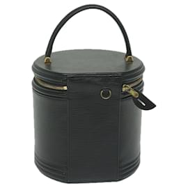 Louis Vuitton-LOUIS VUITTON Epi Cannes Hand Bag Black M48032 LV Auth bs11282-Black