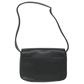 Givenchy-GIVENCHY Shoulder Bag Leather Black Auth bs11230-Black