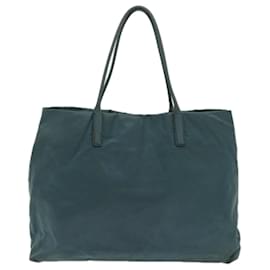 Prada-PRADA Hand Bag Nylon Blue Auth 63795-Blue