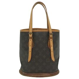 Louis Vuitton-LOUIS VUITTON Monogram Bucket PM Shoulder Bag M42238 LV Auth bs11244-Monogram