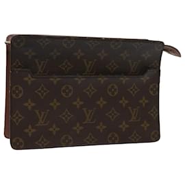 Louis Vuitton-LOUIS VUITTON Monogram Pochette Homme Clutch Bag M51795 LV Auth 63282-Monogram