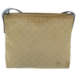 Gucci-GUCCI GG Canvas Shoulder Bag Beige 314529 auth 63529-Beige
