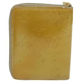 Louis Vuitton-LOUIS VUITTON Monogram Vernis Bloom Wallet Beige M91015 LV Auth ai713-Beige