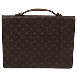 Louis Vuitton-LOUIS VUITTON Monogram Porte Documents Bandouliere Bag M53338 LV Auth 63953-Monogram