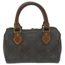 Louis Vuitton-Mini bolso de mano Speedy con monograma de LOUIS VUITTON M41534 Bases de autenticación de LV11352-Monograma