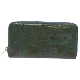 Christian Dior-Christian Dior Trotter Canvas Wallet 4Set Navy Green Auth ar11250-Green,Navy blue