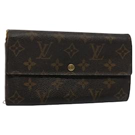 Louis Vuitton-LOUIS VUITTON Pochette con monogramma Porte Monnaie Credit Wallet M61725 auth 63037-Monogramma