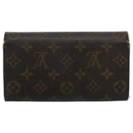 Louis Vuitton-Cartera de crédito Porte Monnaie Credit Wallet M de LOUIS VUITTON con monograma61725 autenticación 63037-Monograma