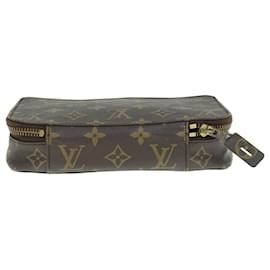 Louis Vuitton-LOUIS VUITTON Monograma Monte Carlo Porta-Joias Vintage M47350 Autenticação de LV 63057-Monograma