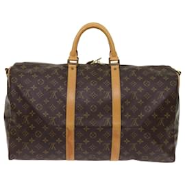Louis Vuitton-Louis Vuitton Monogram Keepall Bandouliere 50 Boston Bag M.41416 LV-Authentifizierung672-Monogramm