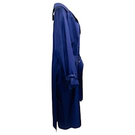 Autre Marque-Trench Coat Assimétrico Balenciaga Cobalt-Azul