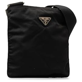 Prada-Borsa a tracolla Prada Tessuto Nera-Nero