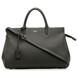 Gray Saint Laurent Medium Cabas Rive Gauche Satchel Autre