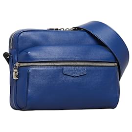 Louis Vuitton-Bolsa Louis Vuitton Taiga Outdoor Messenger PM Azul Azul-Azul