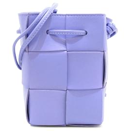 Bottega Veneta-Purple Bottega Veneta Mini Intrecciato Cassette Bucket Bag-Purple
