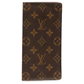 Louis Vuitton-Carteras largas Louis Vuitton Monogram Porte-Valeurs Cartes Credit marrones-Castaño