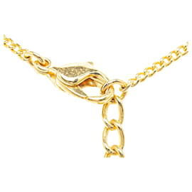 Dior-Collier pendentif cœur Dior doré-Doré