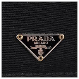 Prada-Prada Dreieckige Geldbörse aus Nylon-Schwarz