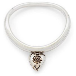 Gargantilla con dije de corazón de Alexander McQueen Hardware de plata