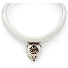 Alexander Mcqueen-Alexander McQueen Heart Locket Choker-Silver hardware