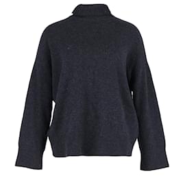 Loewe-Le Kasha Turtleneck Sweater in Grey Wool-Grey