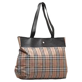 Burberry-House Check Canvas Tote Bag-Other