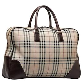 Burberry-Vintage Check Canvas Travel Bag-Other
