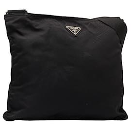 Prada-Prada Tessuto Messenger Bag Canvas Crossbody Bag in Good condition-Other