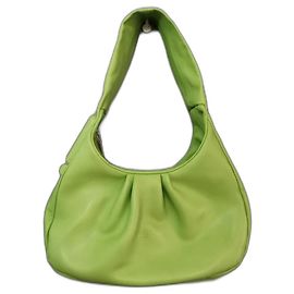 Bolsa Lancel Hobo PM Cocoon em couro verde maçã Verde